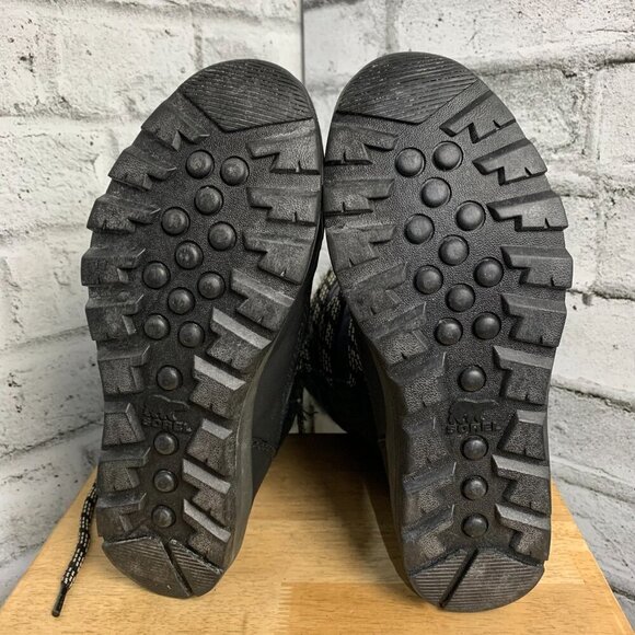 Sorel Whitney Lace Black Tall Faux Fur Trim Boot - Picture 12 of 14